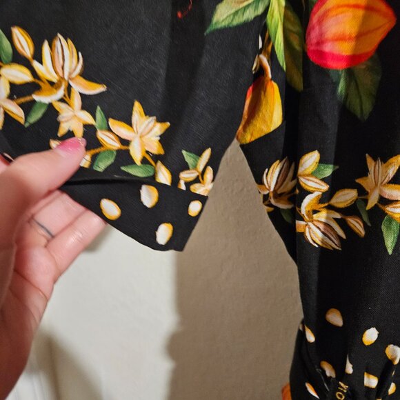 NWT Sezane x Farm Rio Elise Jumpsuit. Paraiso De Cacau Print - Picture 9 of 14